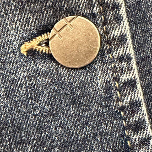 NWT Habitual Women’s Denim Button-Front Mini Dress Large - Picture 9 of 13